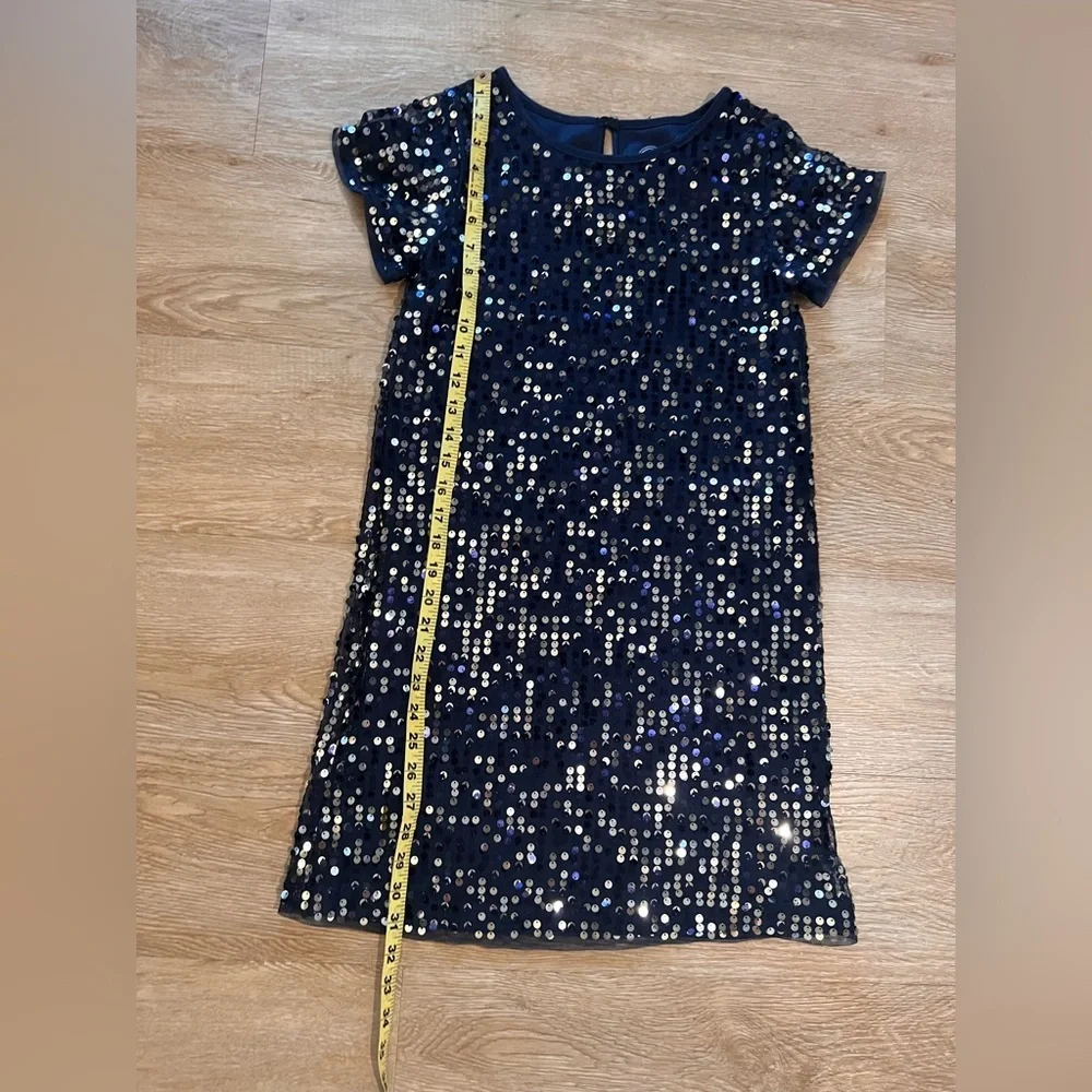 Wonder Nation Navy Sequin Party Dress Girls Size‎ L (10–12)